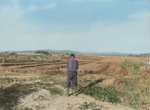 אלי שמיר, פרידה, שמן על בד, 2012